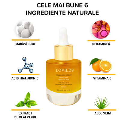 Serum avansat anti-îmbătrânire cu colagen